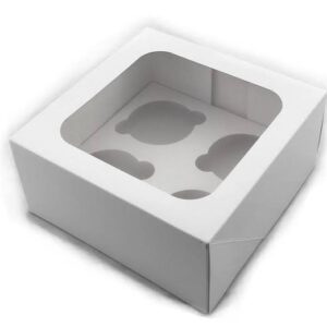 4 cup cake window box